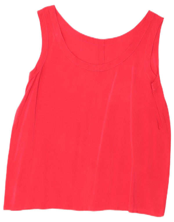 Canotta vintage da donna UK 12 rosa medio