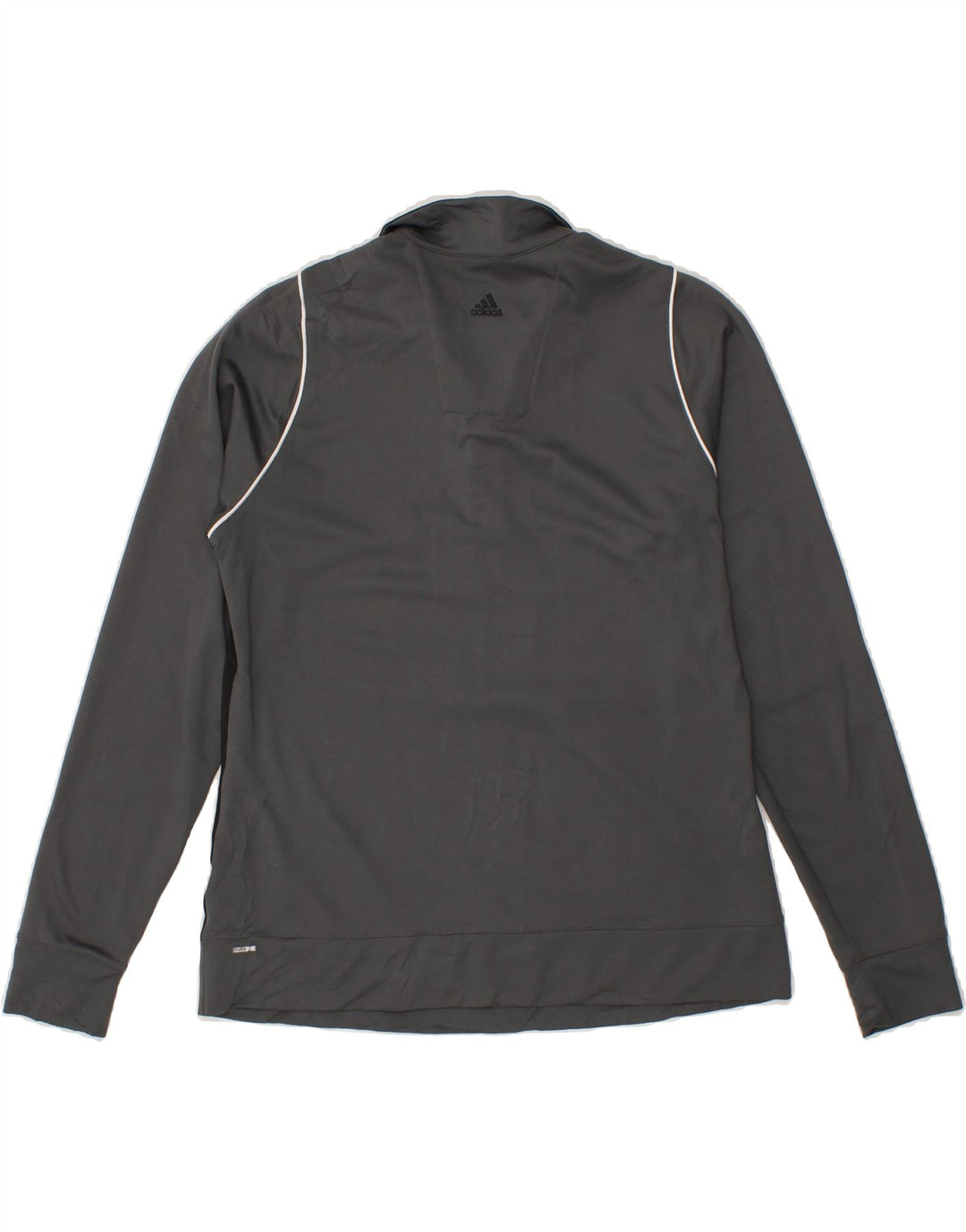 ADIDAS Womens Climalite Pullover Tracksuit Top UK 14 Medium Grey Vintage Adidas and Second-Hand Adidas from Messina Hembry 