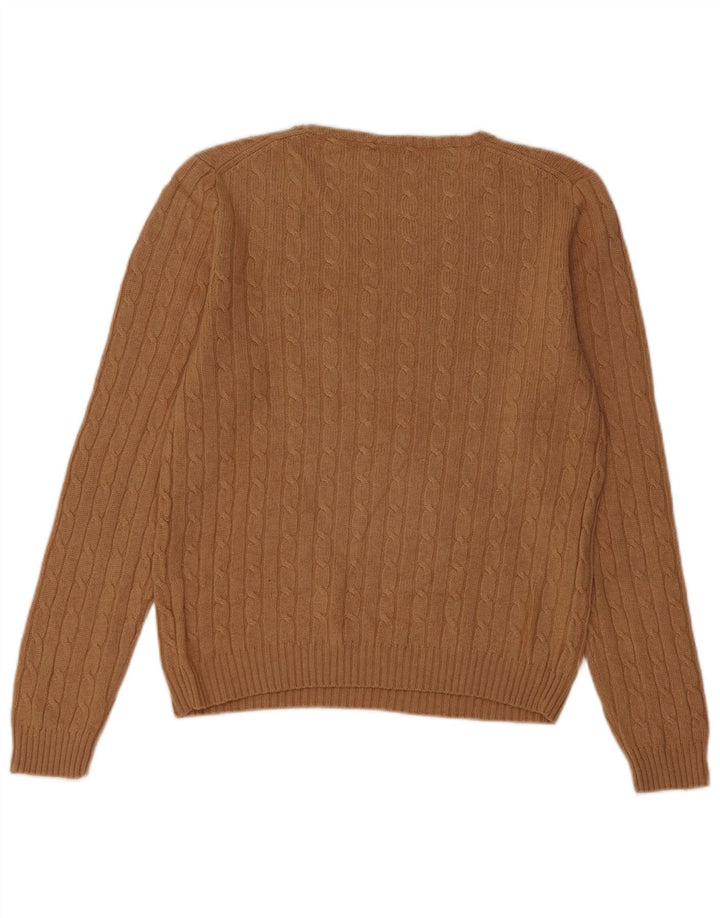 J. Crew Maglione da donna con scollo a barca UK 14 Marrone medio