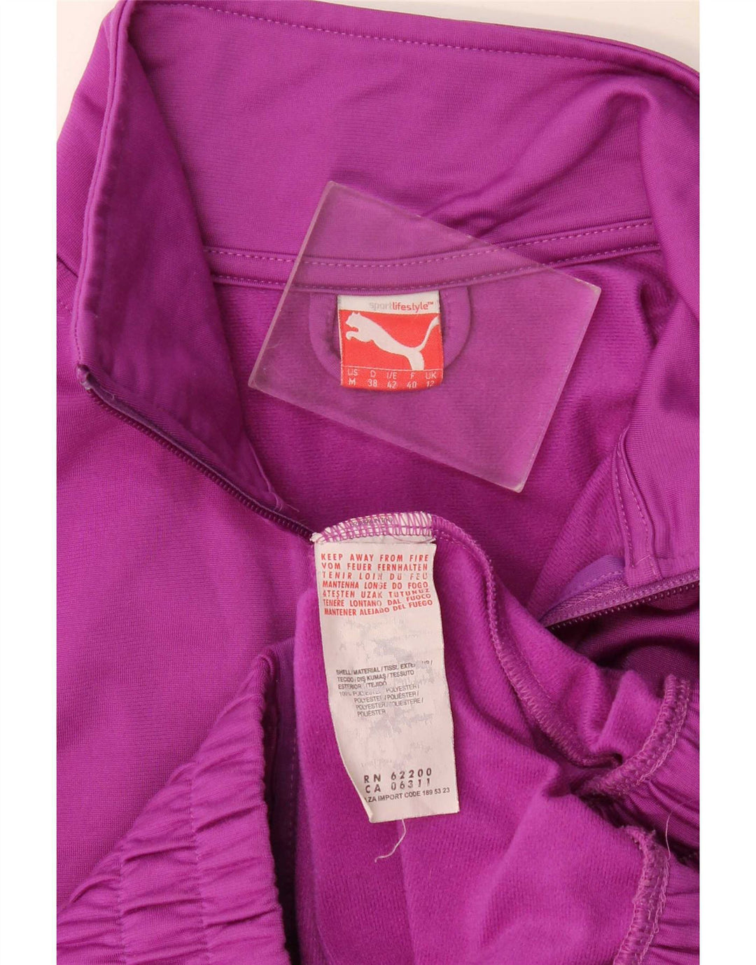 Giacca da tuta da donna Puma UK 12 Poliestere viola medio