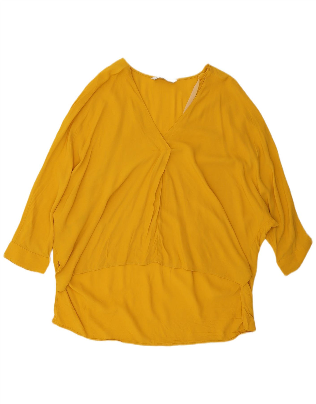 Camicetta oversize da donna Zara con maniche a 3/4, UK 14, giallo medio
