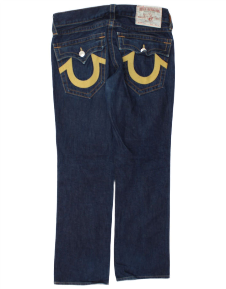 Jeans dritti da uomo True Religion W30 L31 cotone blu