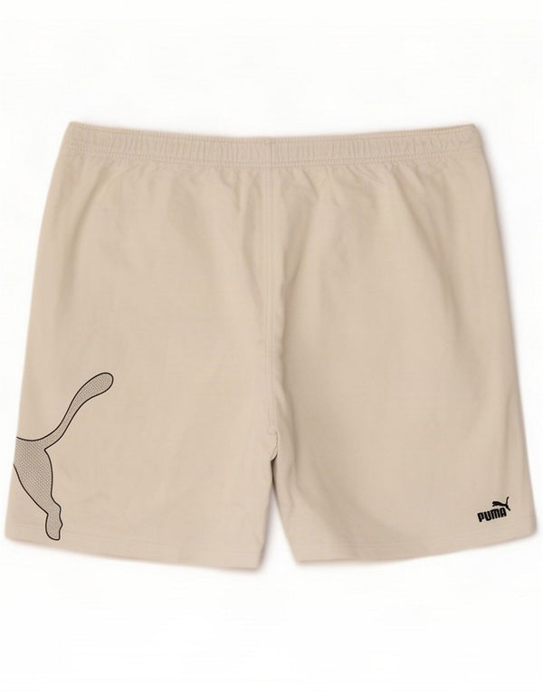 Puma Pantaloncini sportivi grafici da uomo 2XL Bianco