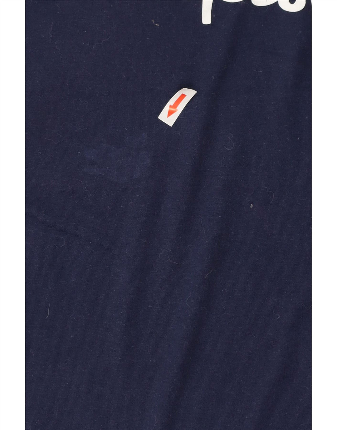 T-shirt grafica da donna CHAMPION Top UK 12 medio blu navy