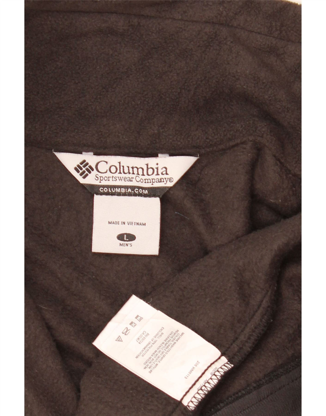 Giacca in pile da uomo Columbia UK 40 Large Marrone Poliestere