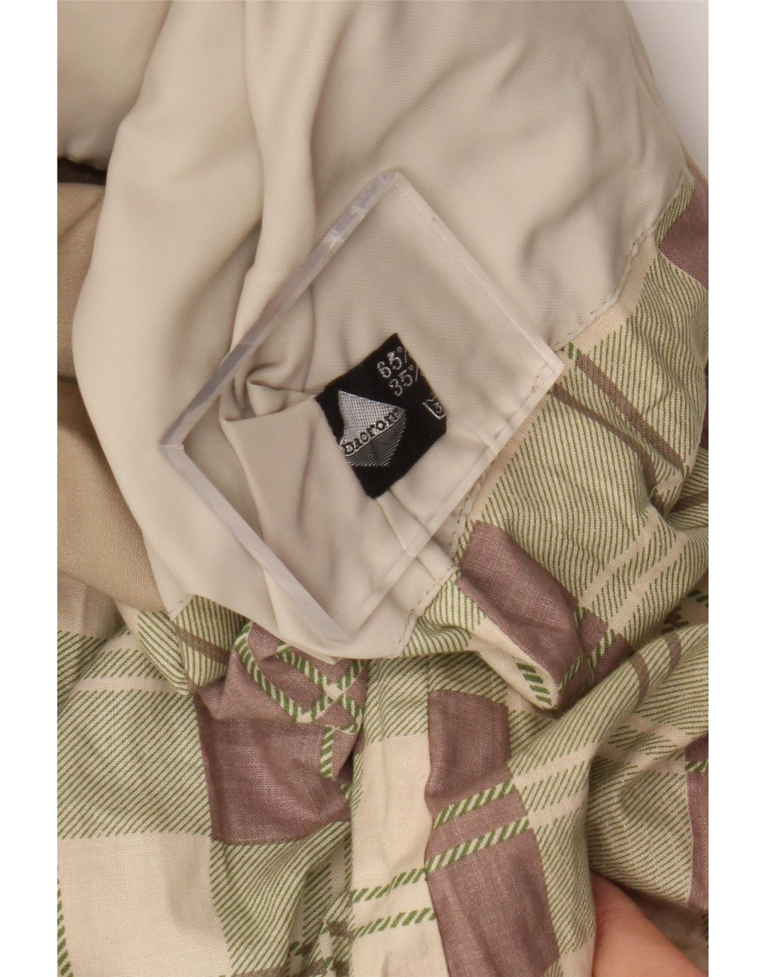 Trench vintage da donna UK 12 sintetico beige medio