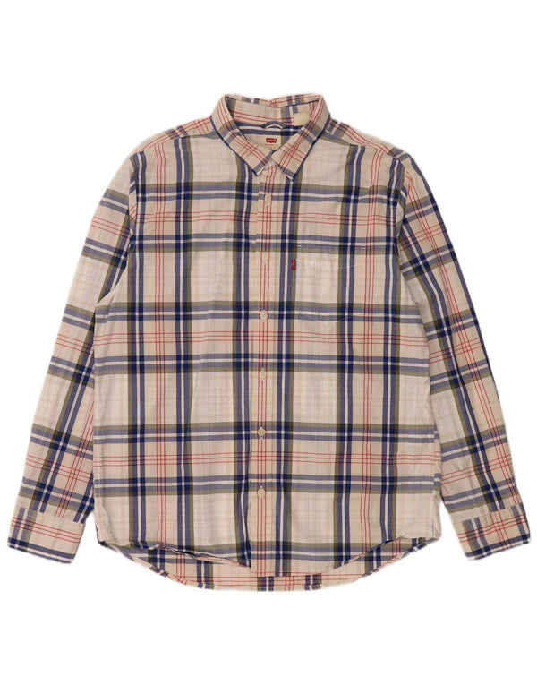 Camicia Levi's da uomo vestibilità standard, cotone a quadri multicolore grande