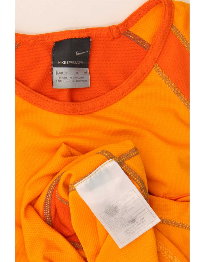 Canotta Nike da donna US 8/10 poliestere color block arancione medio