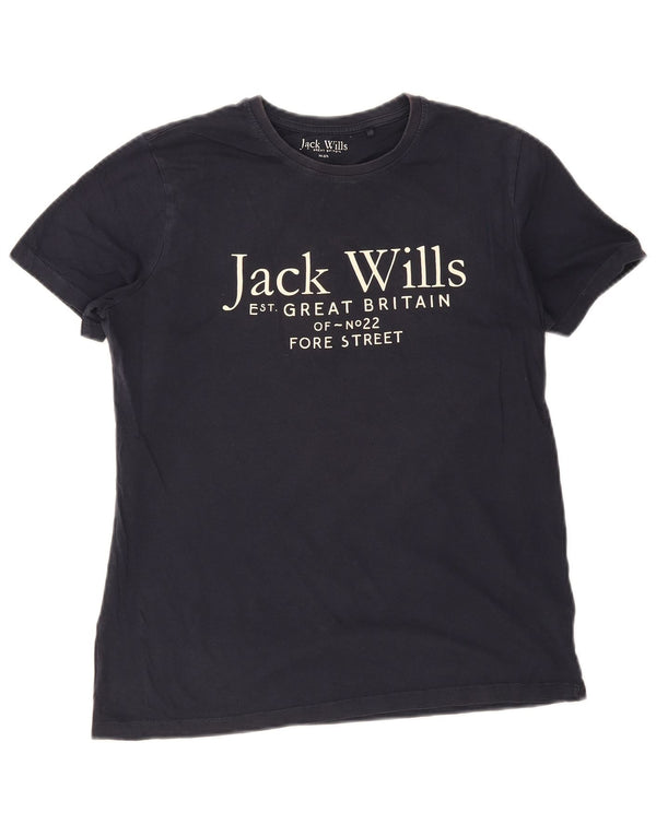T-shirt grafica per ragazzi Jack Wills Top 14-15 anni in cotone blu navy
