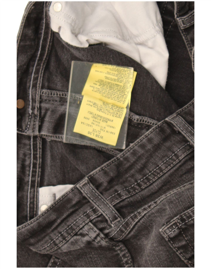 Jeans dritti Clyde da uomo Wrangler W36 L30 cotone grigio