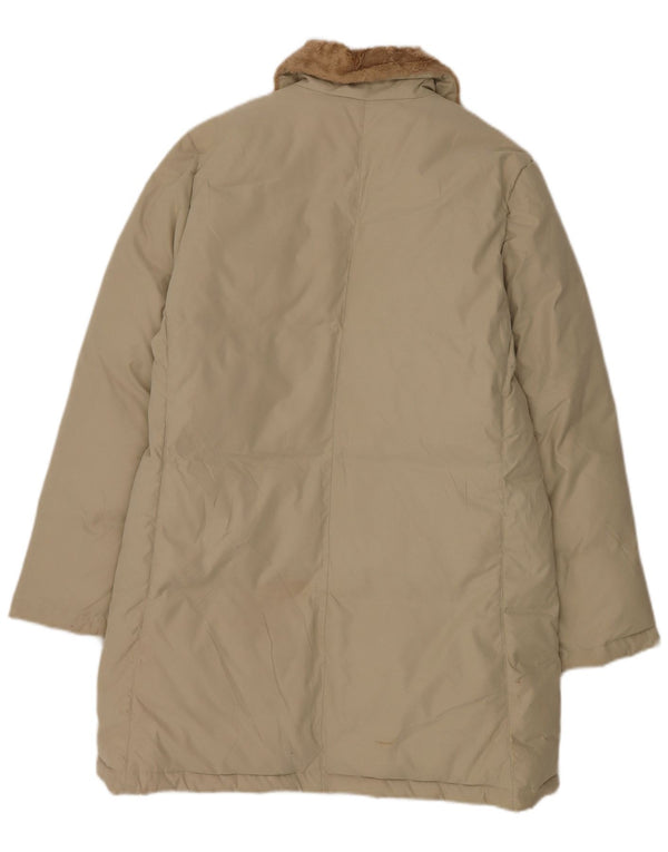 Cappotto imbottito da donna Fila UK 14 Large Beige Poliestere