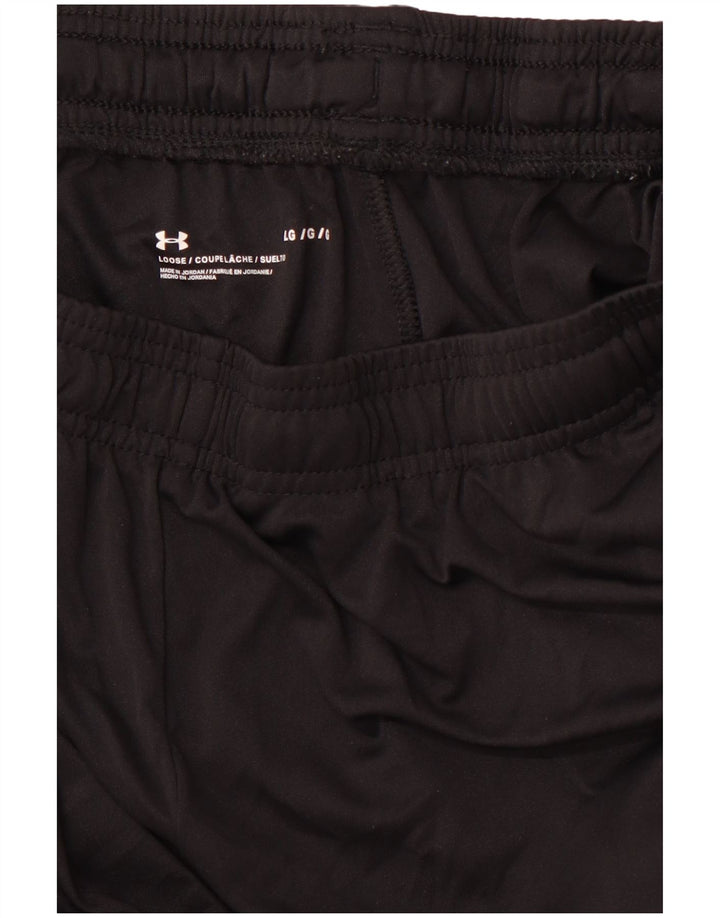 Pantaloncini sportivi grafici da uomo UNDER ARMOUR grandi neri