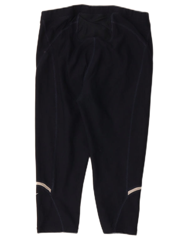 Leggings Capri da donna Nike US 0/2 XS poliestere blu navy