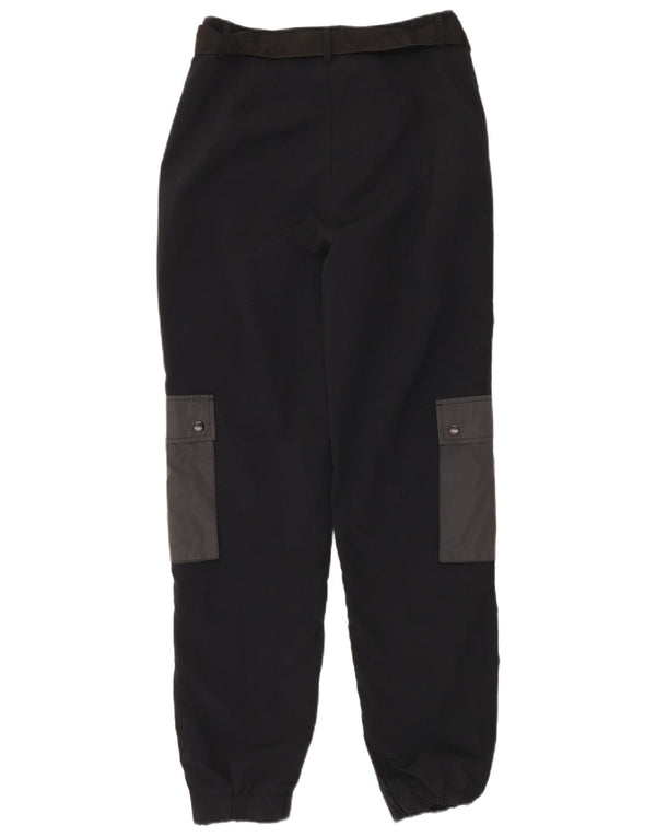 Pantaloni cargo da donna Ellesse UK 12 Medium W30 L30 Blu navy Colorblock