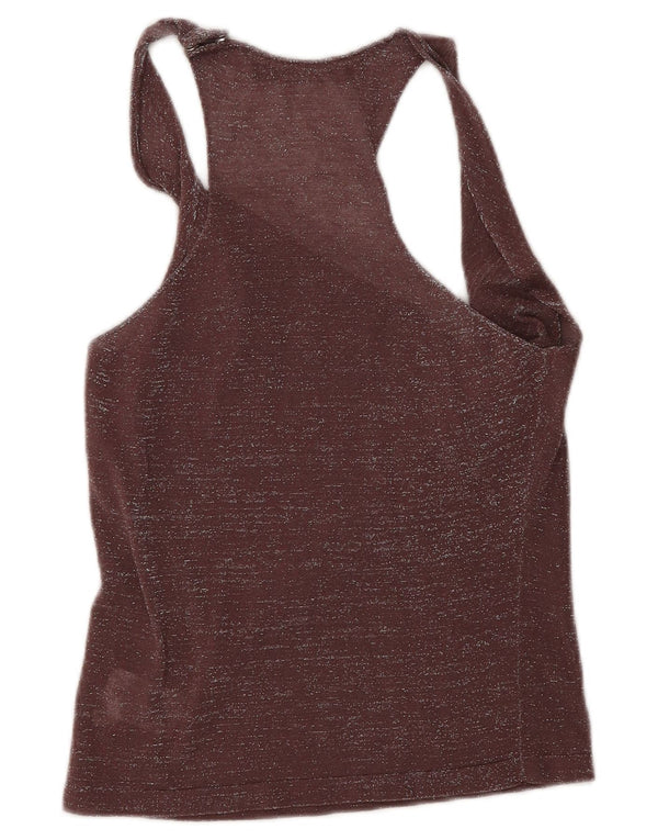Canottiera corta da donna Liu Jo IT 40 piccola in cotone screziato marrone