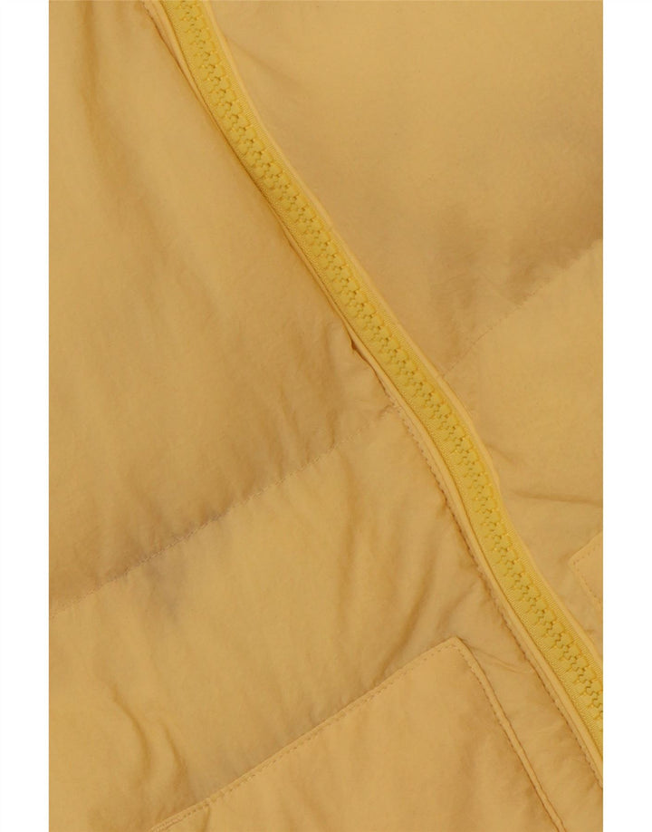 CHAMPION Giacca imbottita con cappuccio corta da donna UK 14 Poliammide giallo medio