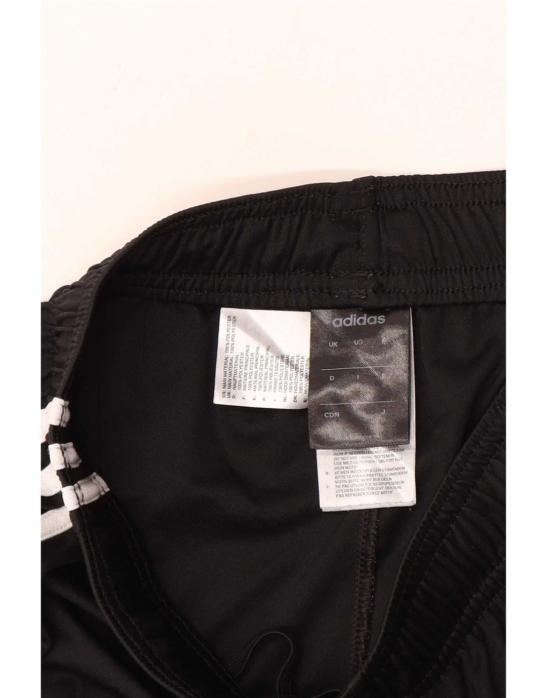 Pantaloncini sportivi Adidas Climalite da uomo piccoli in poliestere nero