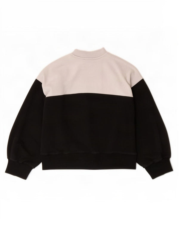 Felpa da donna Champion UK 16 Large in cotone color block nero