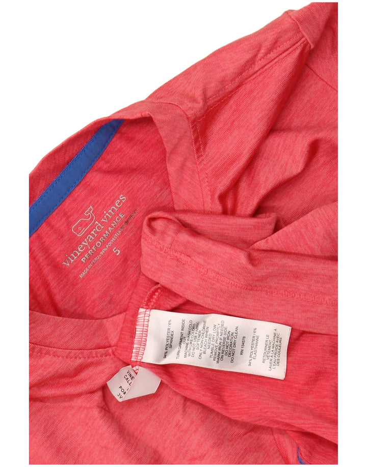 VINEYARD VINES T-shirt grafica per ragazzi Performance Top 4-5 anni Rosa