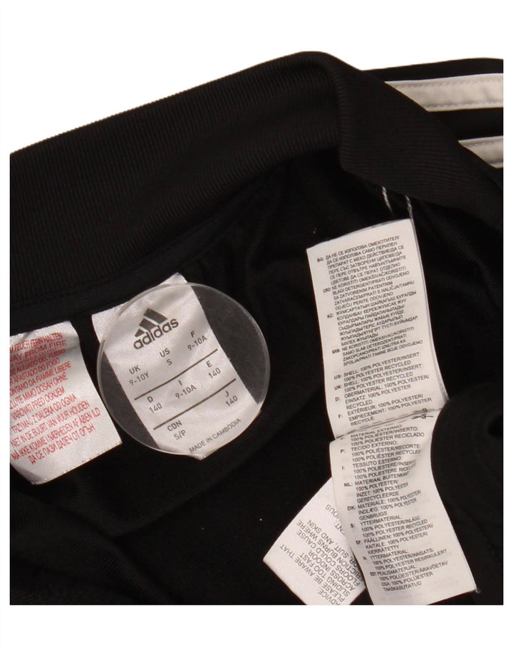 Giacca top della tuta da ragazzo ADIDAS 9-10 anni in poliestere nero