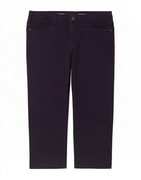 Pantaloni casual dritti da donna Tommy Hilfiger US 4 Small W30 L28 Blu Navy