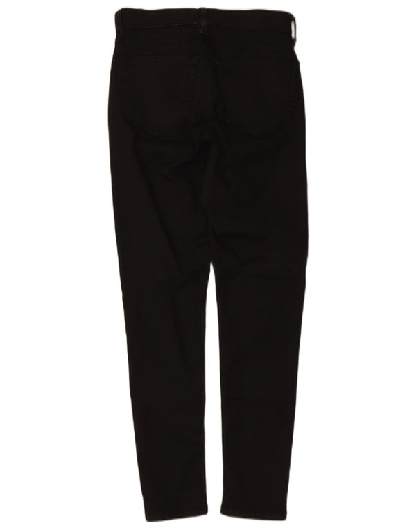 Pantaloni casual skinny da donna Topshop W26 L25 cotone nero