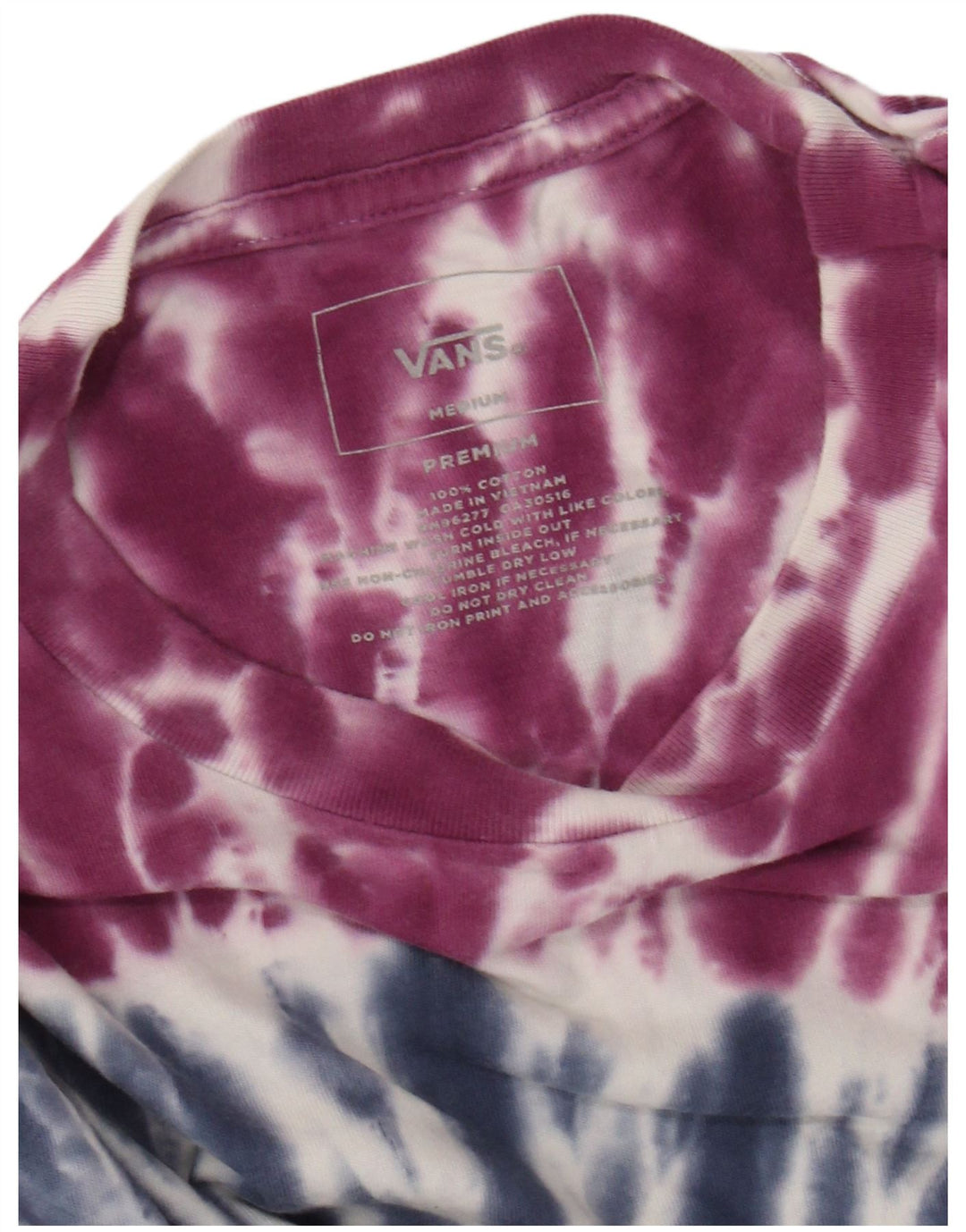 T-shirt grafica da uomo VANS Top in cotone tie-dye medio multicolore