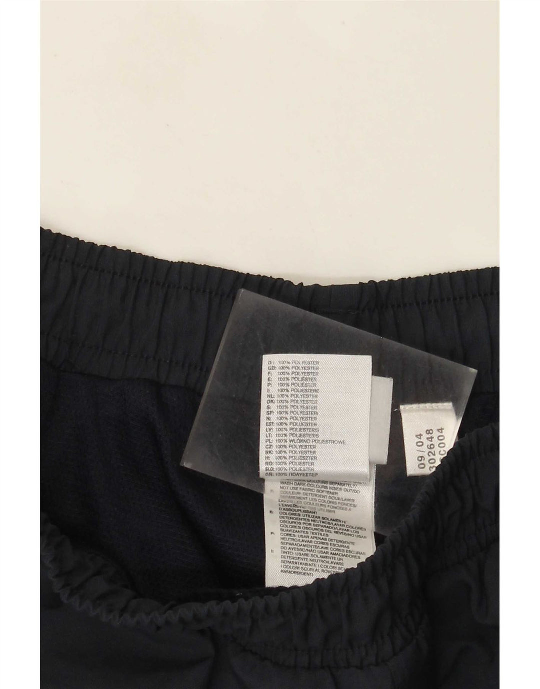 Pantaloni da tuta da uomo Adidas Joggers grandi in poliestere a righe blu navy