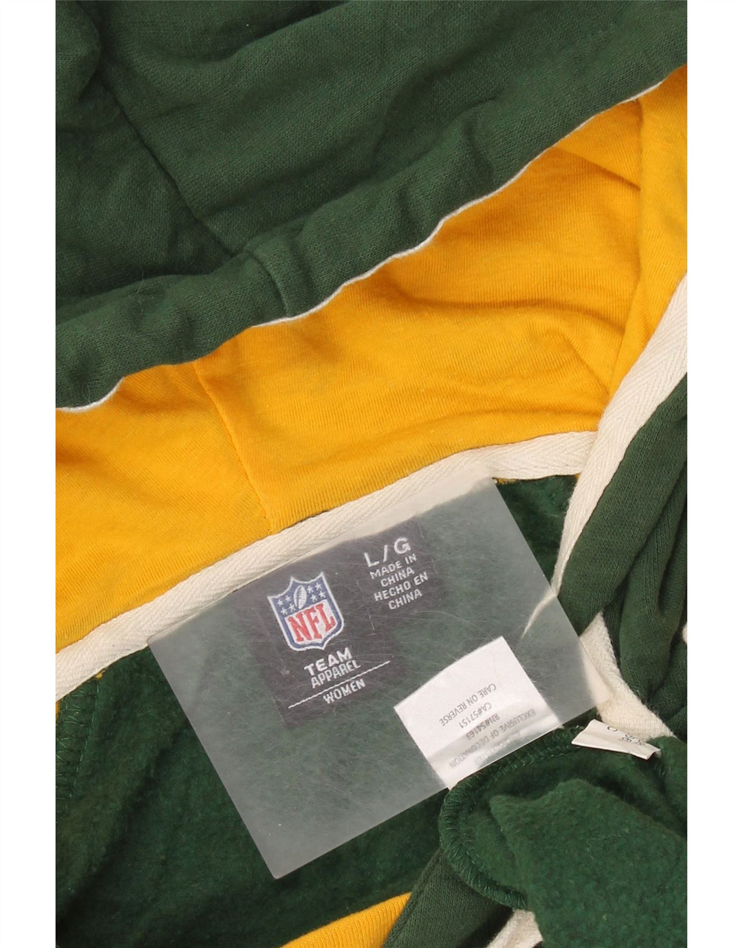 Maglia con cappuccio da donna NFL Green Bay Packers UK 16 Large Green Colourblock