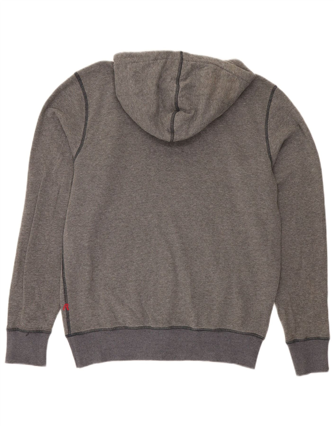 Maglione con cappuccio grafico da uomo Replay grande in cotone grigio