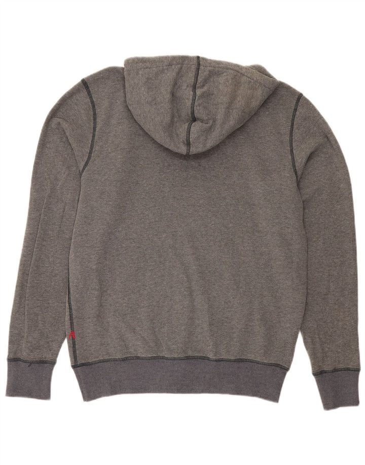 Maglione con cappuccio grafico da uomo Replay grande in cotone grigio