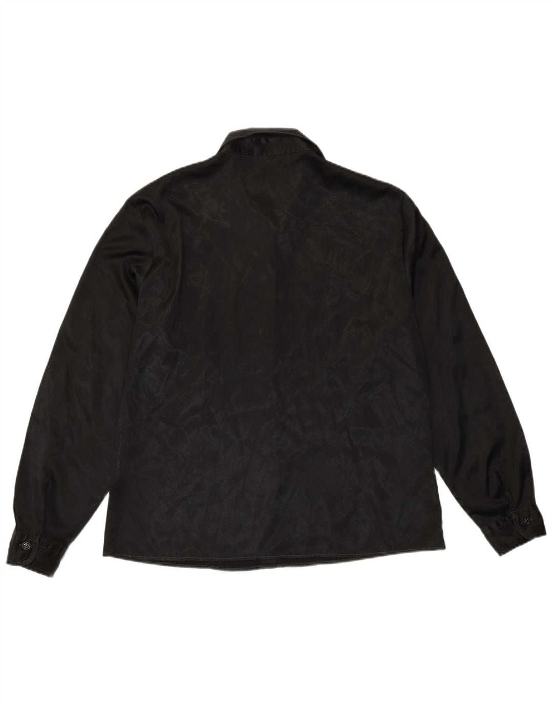 Camicia Donna Benetton IT 48 XL Poliestere Stampa Animalier Nera