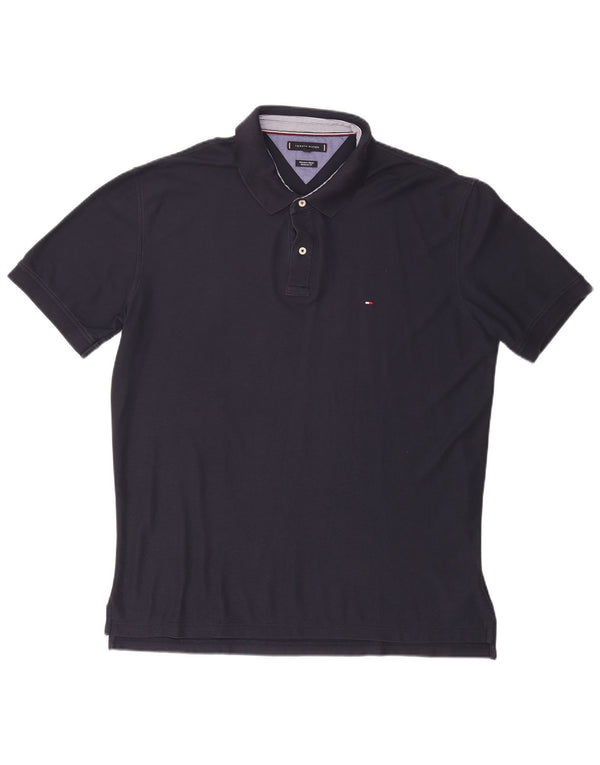TOMMY HILFIGER Polo da uomo vestibilità regolare 3XL cotone blu navy