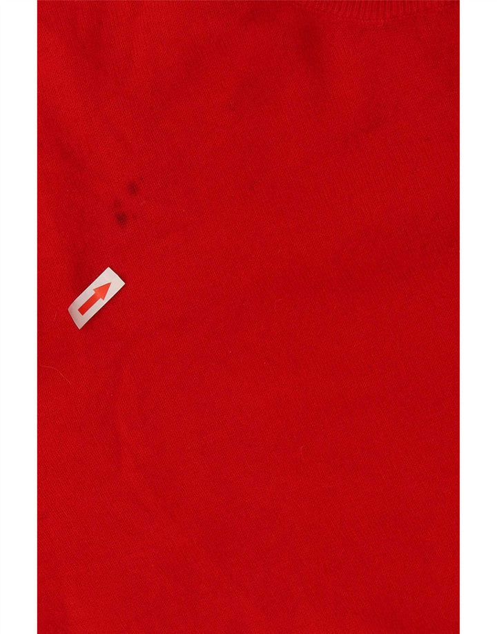 Maglione maglione girocollo da donna Zara UK 18 XL lana rossa