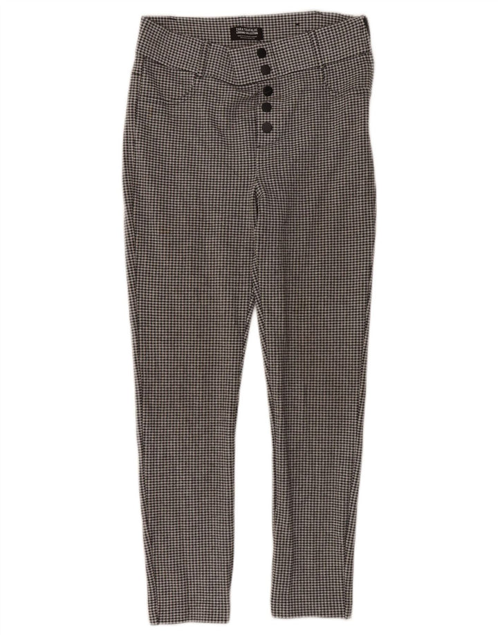 Pantaloni corti Zara Trafaluc da donna medi W28 L26 pied de poule neri