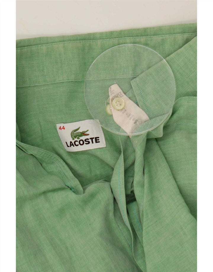 Camicia da uomo Lacoste taglia 44 XL lino verde