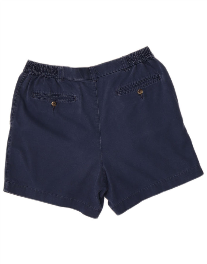 Pantaloncini chino con pegging da uomo Marks & Spencer W32 cotone blu navy medio