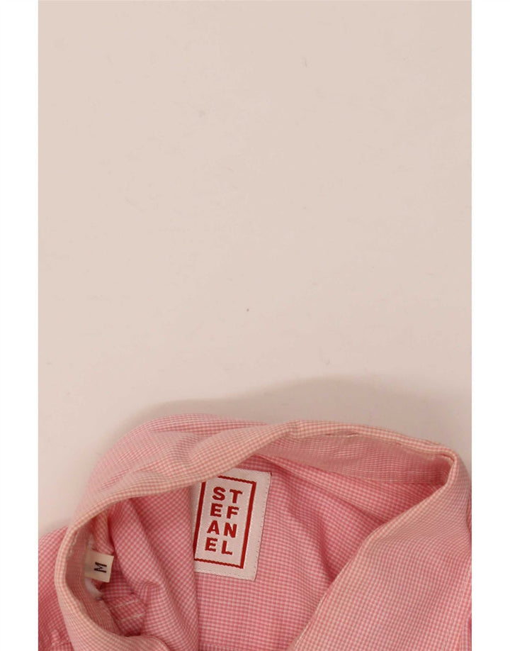 Camicia da uomo Stefanel a quadretti rosa medio