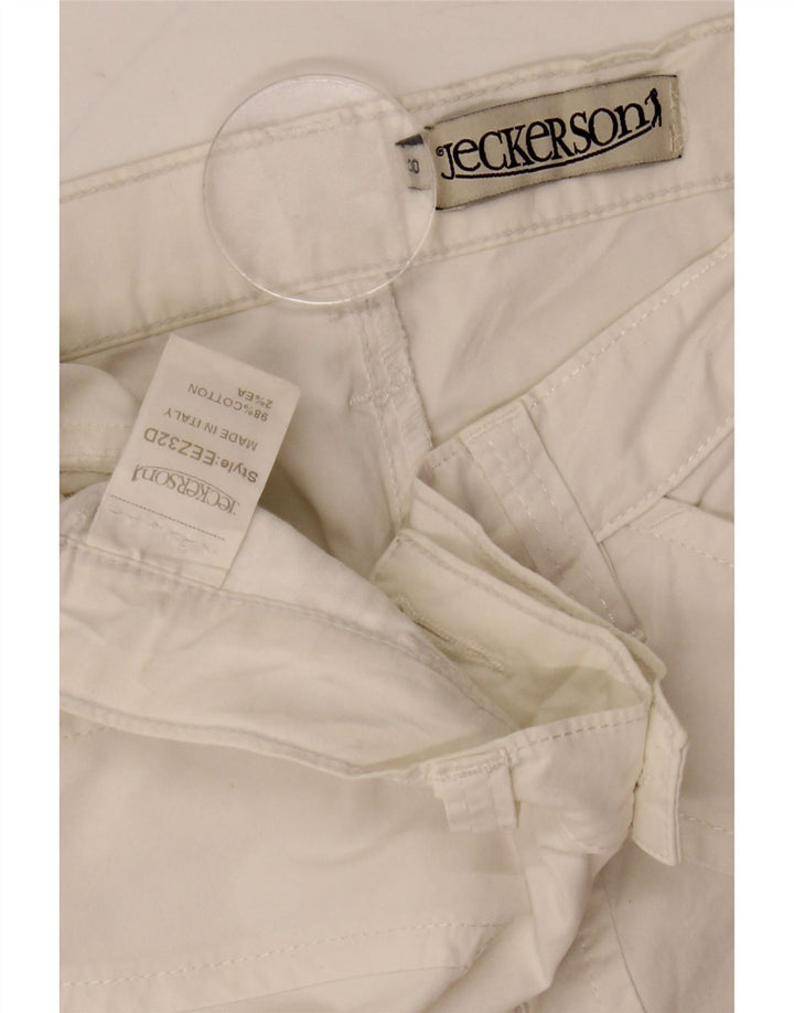 Pantaloncini casual da donna Jeckerson W30 cotone bianco medio
