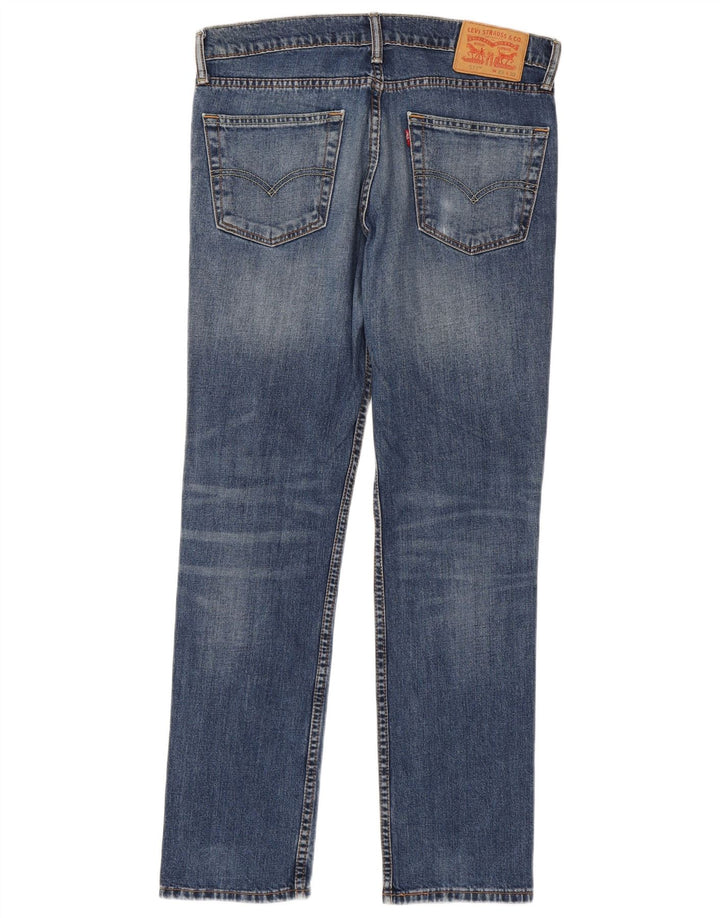 Levi's Uomo 511 Slim Jeans W33 L32 Cotone Blu