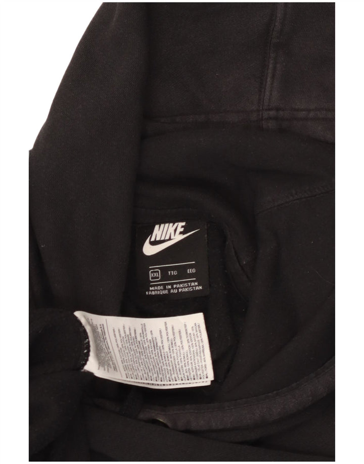 Felpa con cappuccio da uomo NIKE 2XL cotone nero