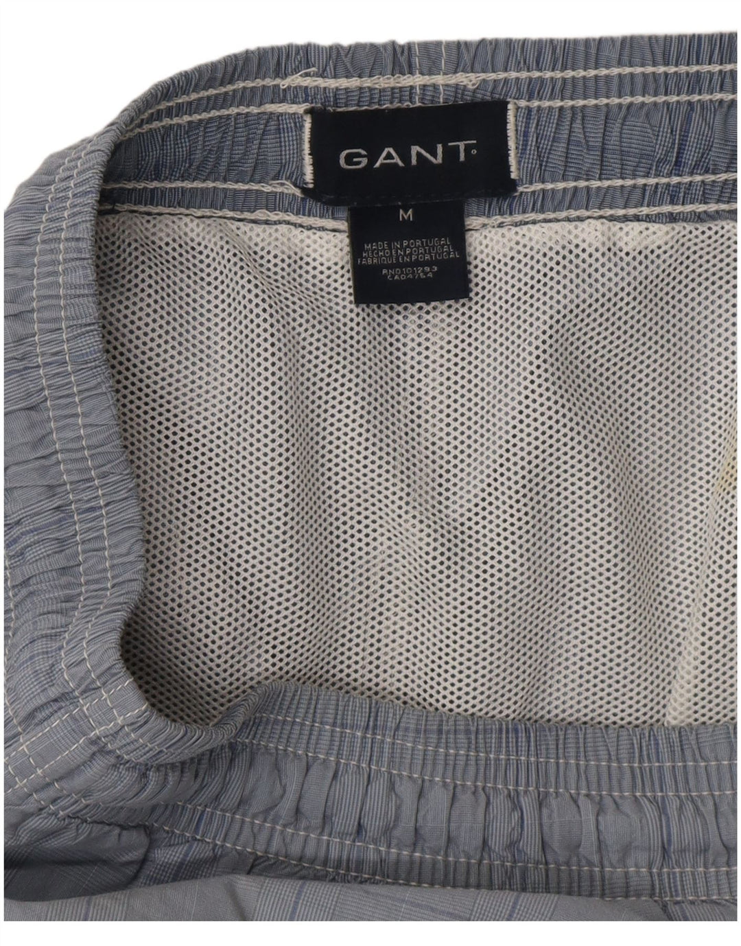 Pantaloncini da bagno da uomo Gant blu medio a quadri