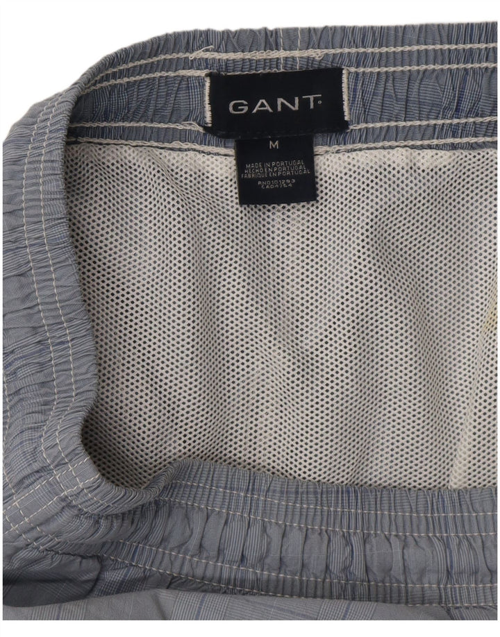 Pantaloncini da bagno da uomo Gant blu medio a quadri