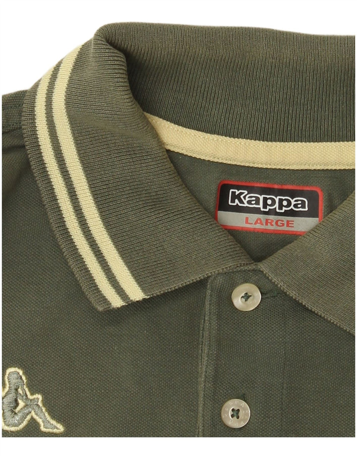 Polo Kappa da uomo grande color kaki