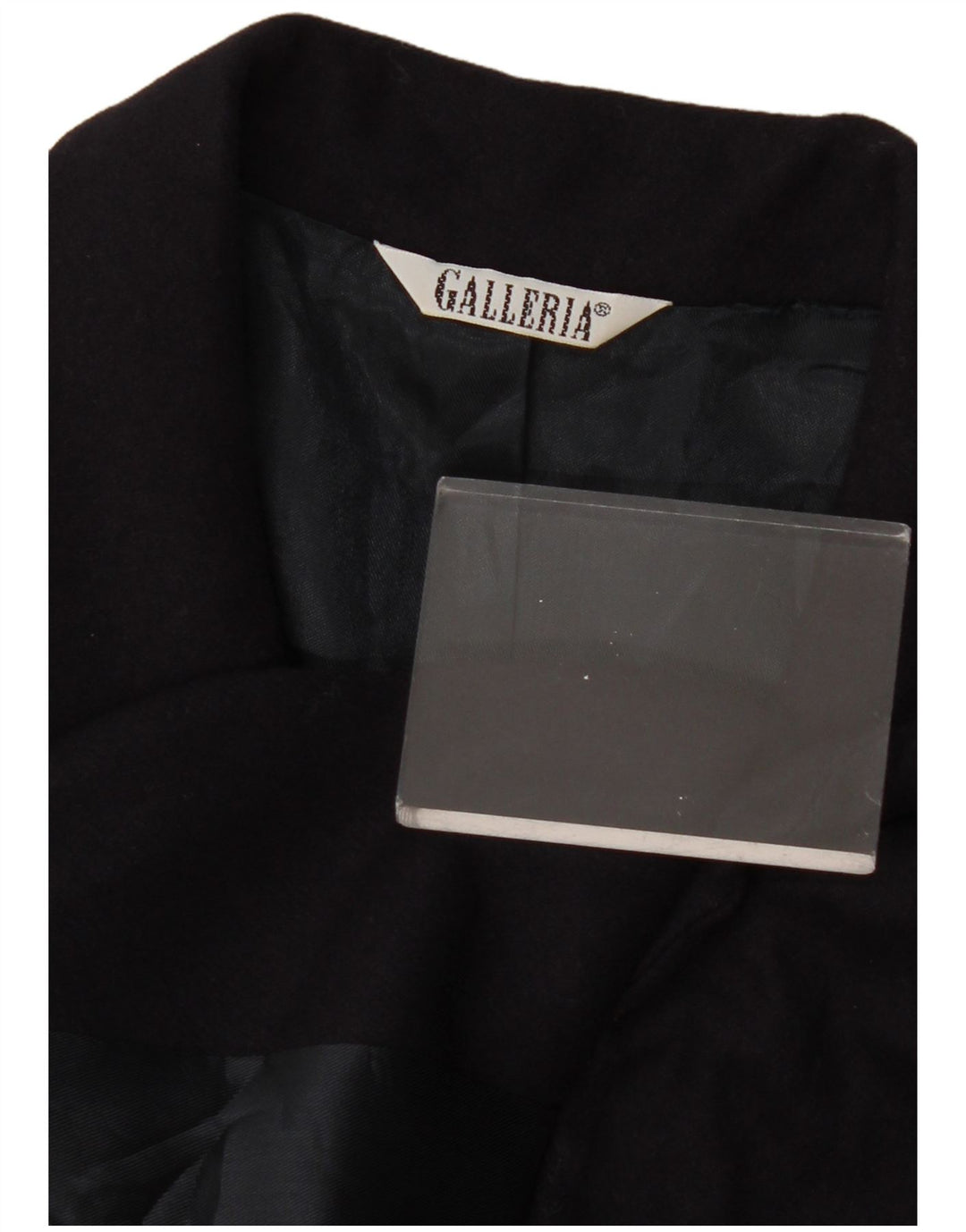 GALLERIA Giacca blazer da donna a 3 bottoni UK 12 Medium blu navy in cashmere