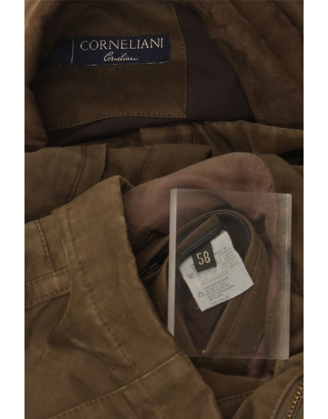 Corneliani Giacca Utility Uomo IT 58 4XL Cachi