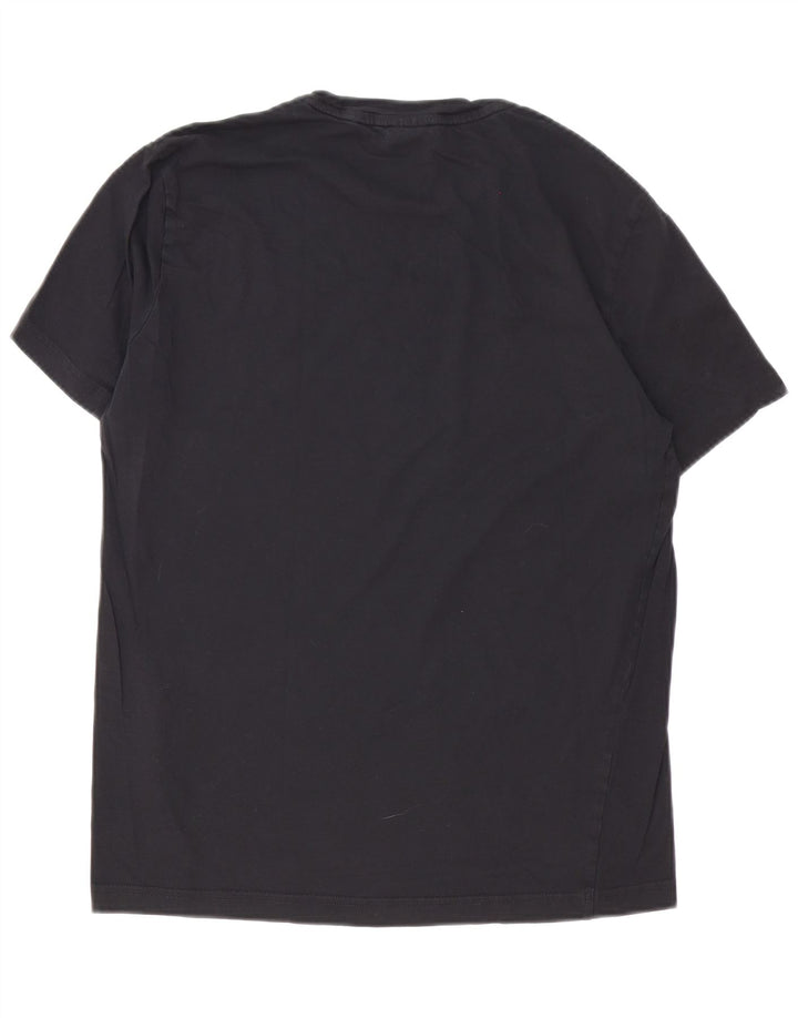 T-shirt grafica da uomo Champion Top in cotone nero medio