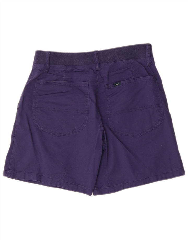 Pantaloncini chino da donna Lee US 6 medi W30 cotone blu navy