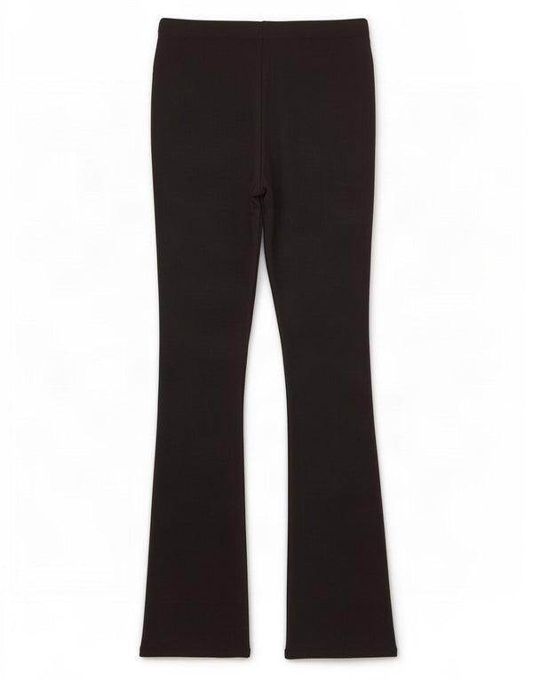 Pantaloni casual svasati da donna Topshop UK 14 Large W32 L33 poliestere nero