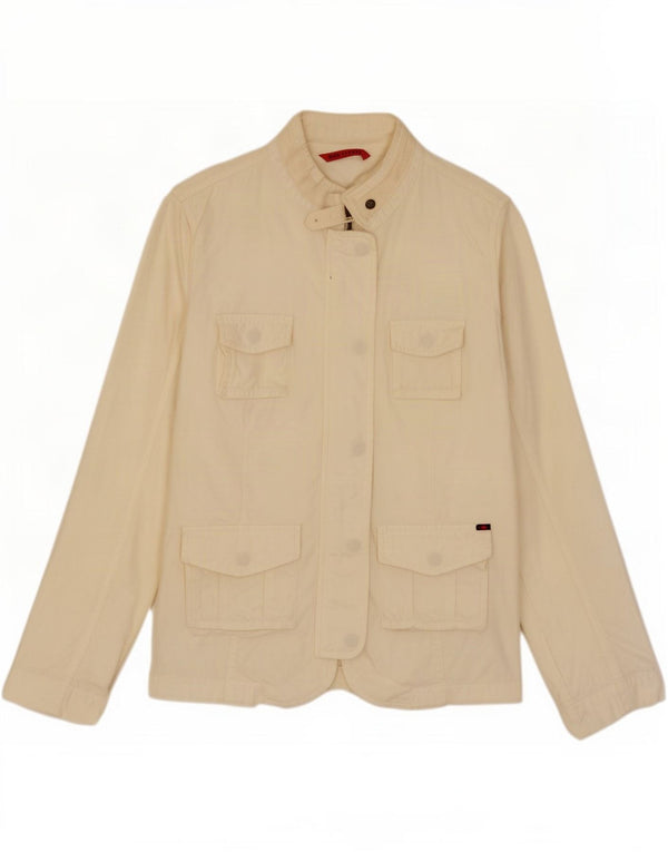 Giacca da donna Kappa Utility UK 14 Large Cotone bianco sporco